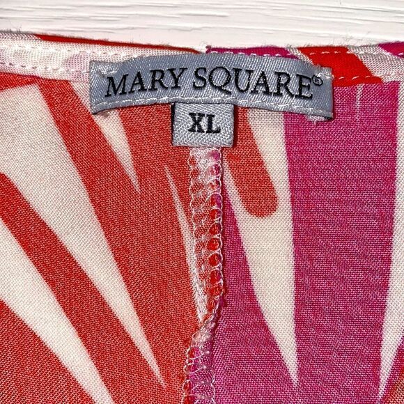 Mary Square Kelly Anne Jive Front Tie Blouse Size XL - Picture 7 of 13
